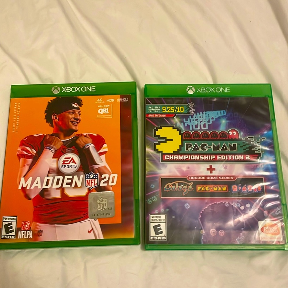 Madden 20 and Pac-man Championship edition 2